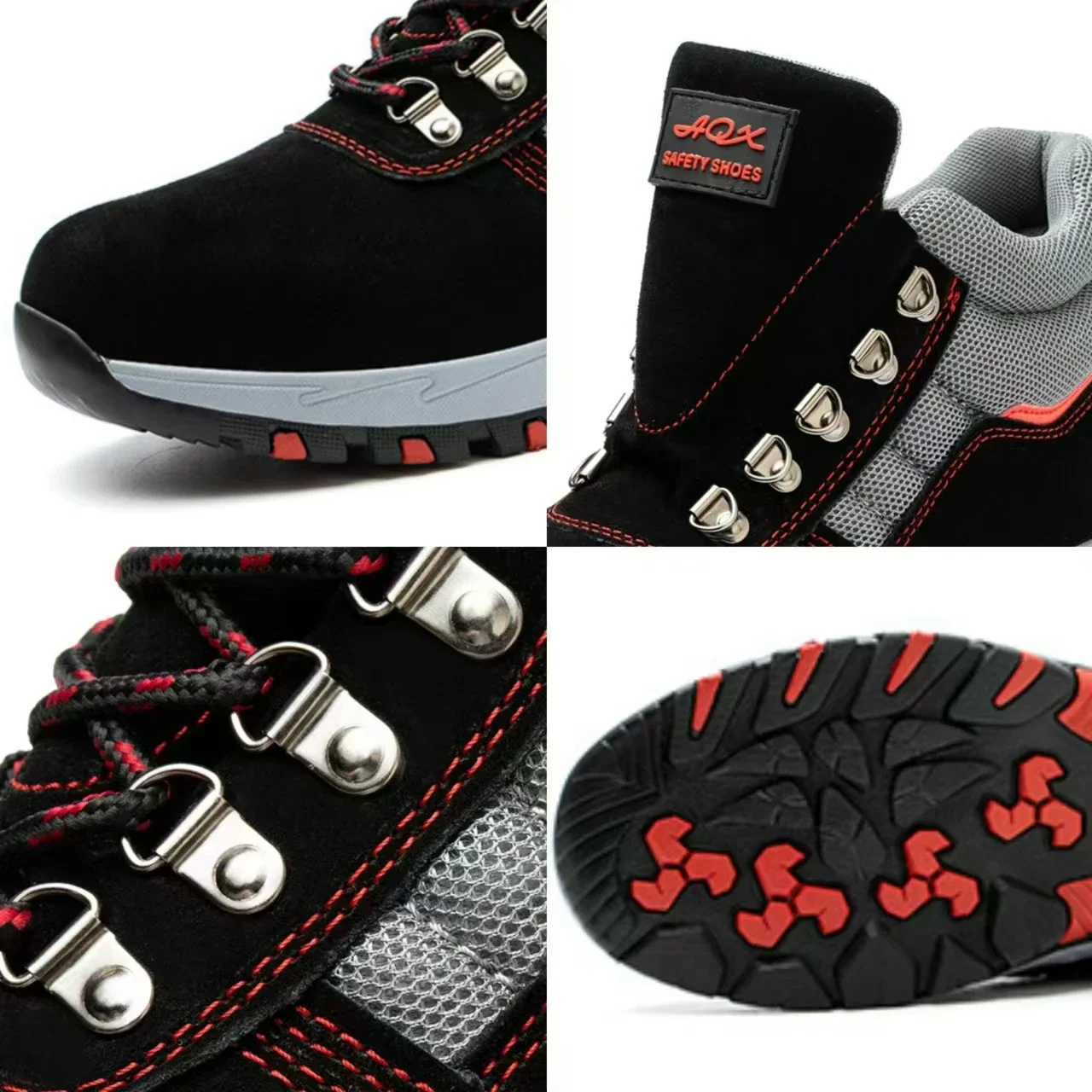 Мужские защитные ботинки высокого качества рабочие обувь со стальным носком