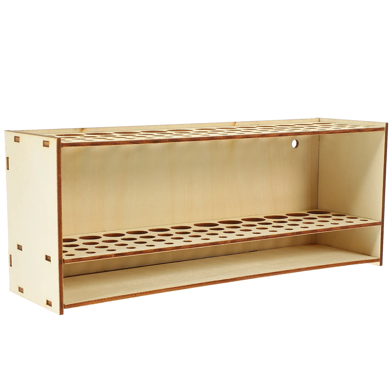 

Organizer Wall Pen Storage Rack Brush Holder Case Students Paintbrush Simple Wood