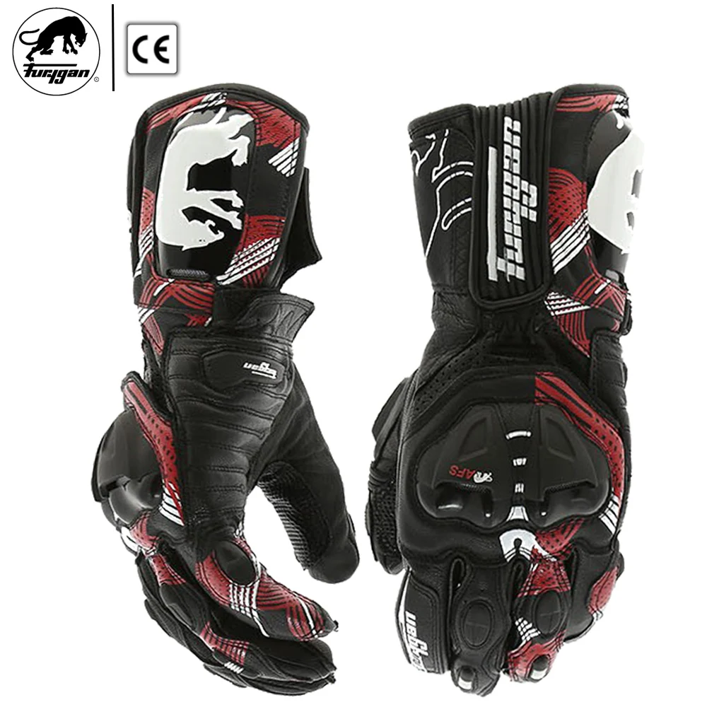 Мотоциклетные Перчатки AFS 19 из натуральной кожи с сертификацией CE спортивные