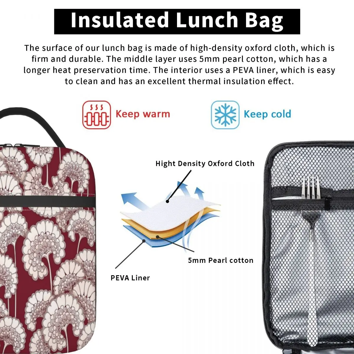 Фото Вдохновленный дизайн Florence Broadhurst — Red One Lunchbag №5