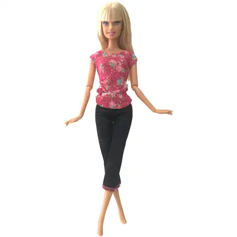 NK официальная одежда для куклы Барби, 1 комплект, Повседневная рубашка, модная одежда, подходит для куклы 30 см, аксессуары «сделай сам», игруш...