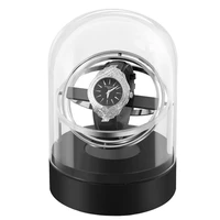 plug in single watch winder for automatic watches charge watch shaker case watch box display collector glass cover storage box