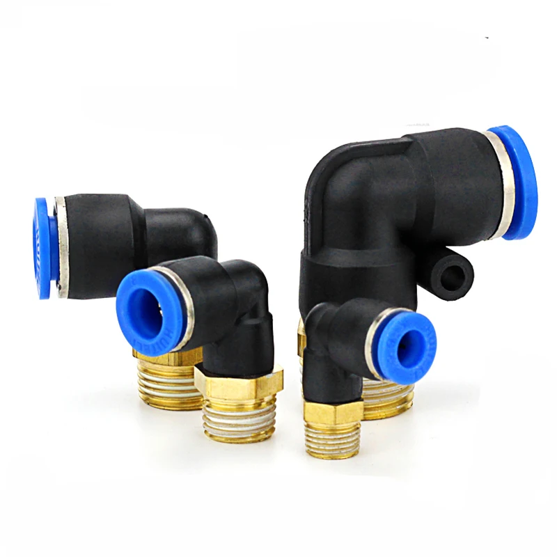 PL колено 50 шт. в партии 4-M5 6-M5 БЫСТРОРАЗЪЕМНАЯ воздушная арматура 1/8 &quot1/4&quot 3/8