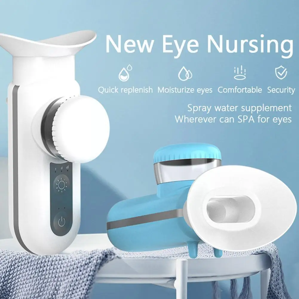 

Eye Care Nano Sprayer Face Humidifier Steam Machine Eye SPA Pure Color Relieve Instrument Fatigue Atomization Moistening U2E1