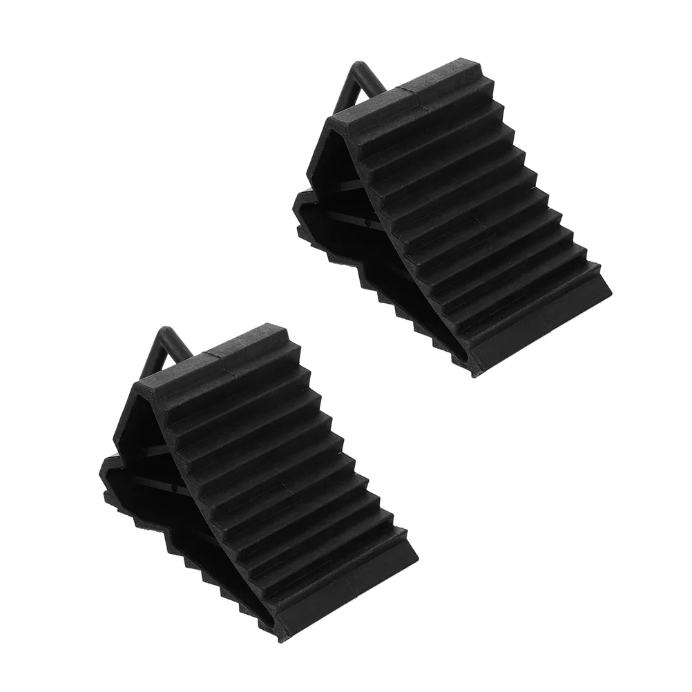 

2Pcs Useful Practical Car Anti-Slip Blocks Wheel Chocks Tyre Skid Stopper