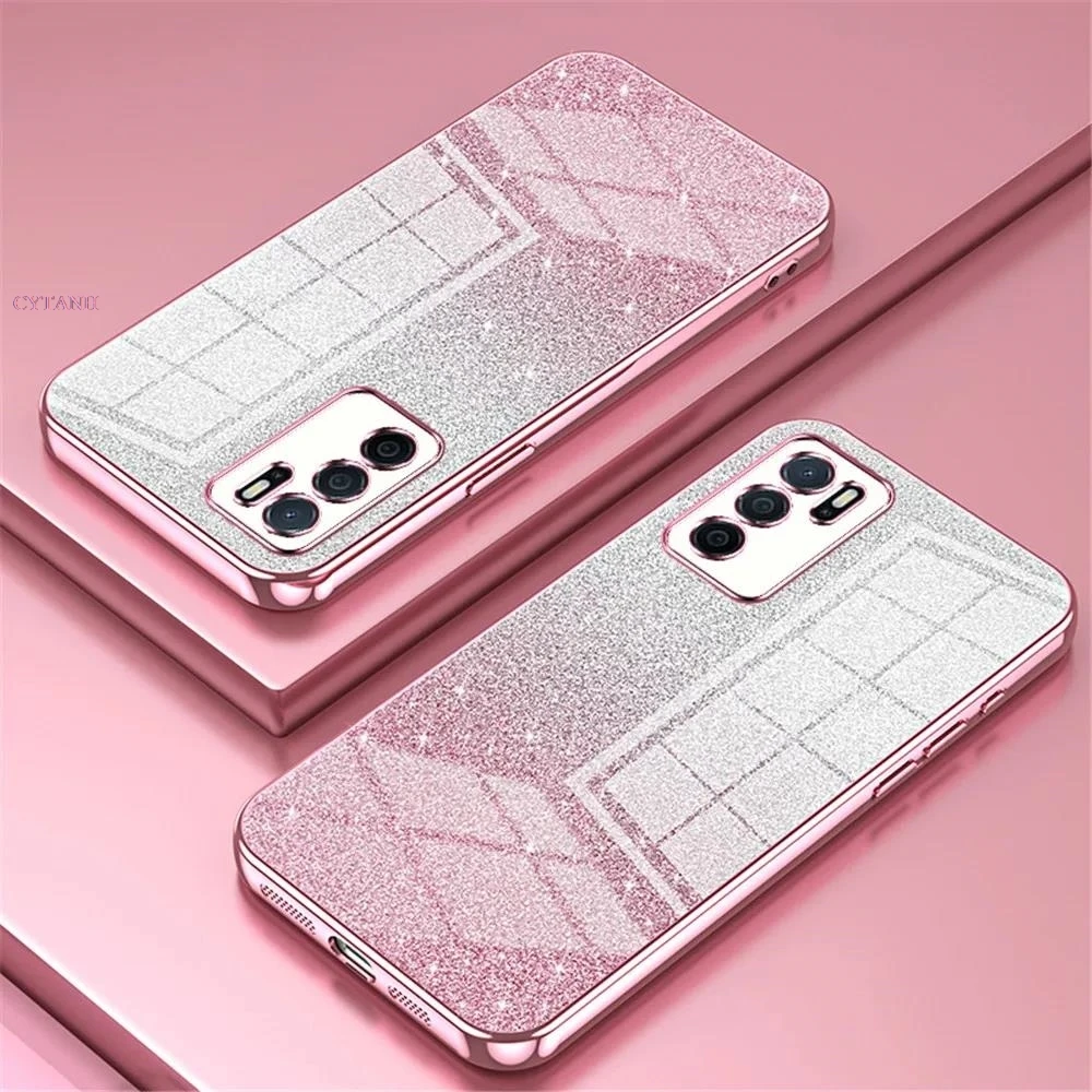 Градиентный блестящий гальванический чехол для Samsung GalaxyS24 S23 S22 S21 Ultra FE Plus Note20 S24Ultra