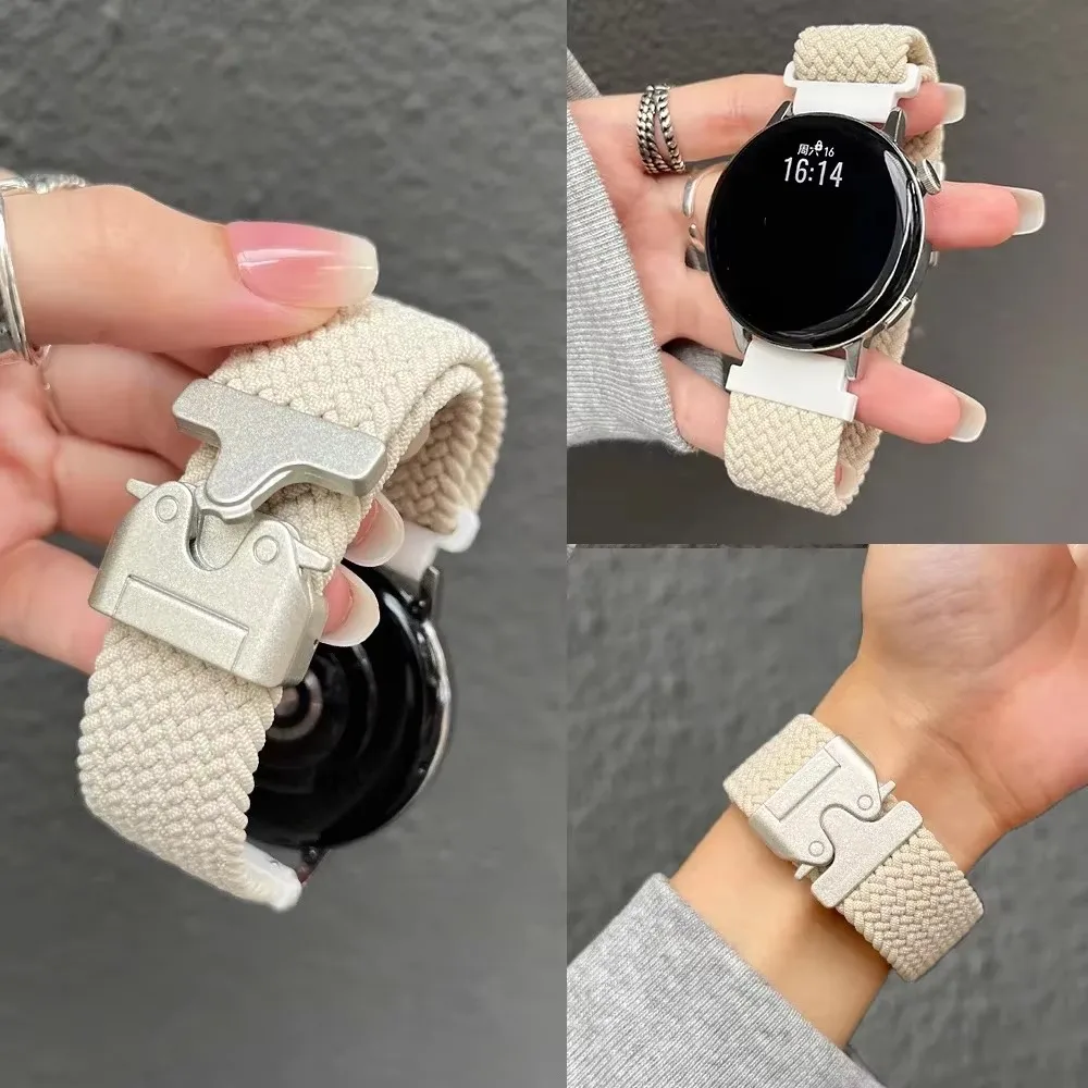 Фото Для Samsung Galaxy Watch 7 6 5 4 5Pro 4 6Classic 46 мм 42 мм 43 47 мм Active2 40 44 мм/Gear S3 S2 Парашютный браслет 20 мм 22 мм Ремешок №2