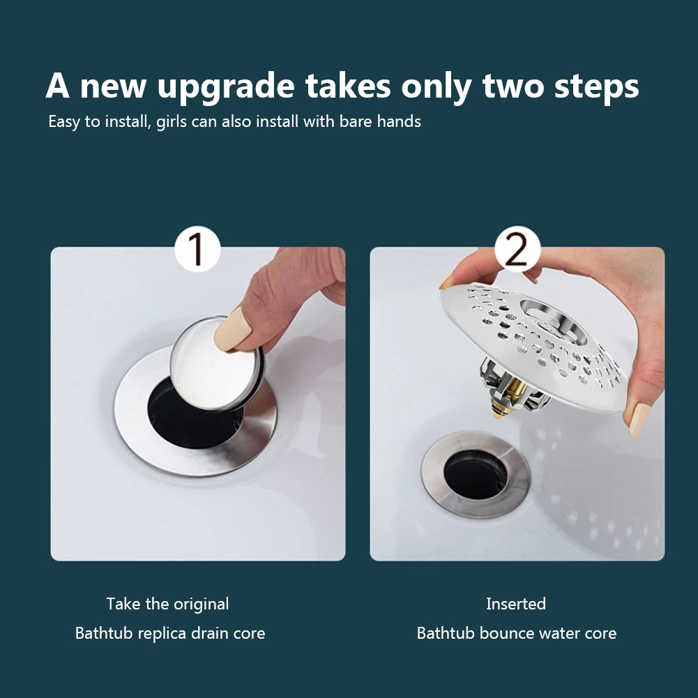 

Ситечко для раковины, дренажное устройство с двойным слоем, зеркальная раковина, многофункциональные душевые приспособления для ванной ко...