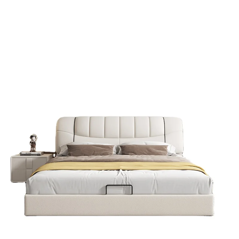 

Современная мягкая кровать из массива дерева, полноразмерная роскошная деревянная Современная рама для спальни с отделкой для хранения