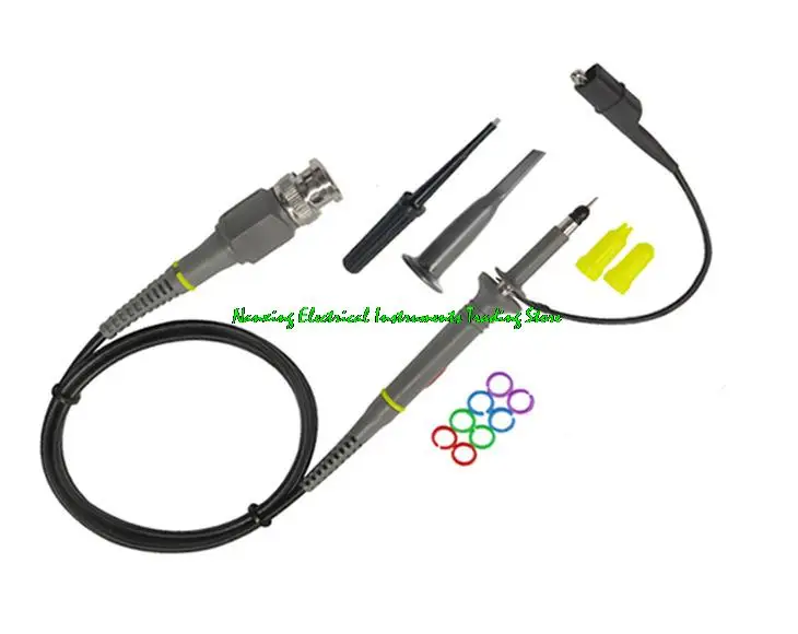 2 шт. P6060/P6100/P6200 датчик осциллографа BNC защитный колпачок прицел X1/X10 DC-60 МГц/100 МГц/200