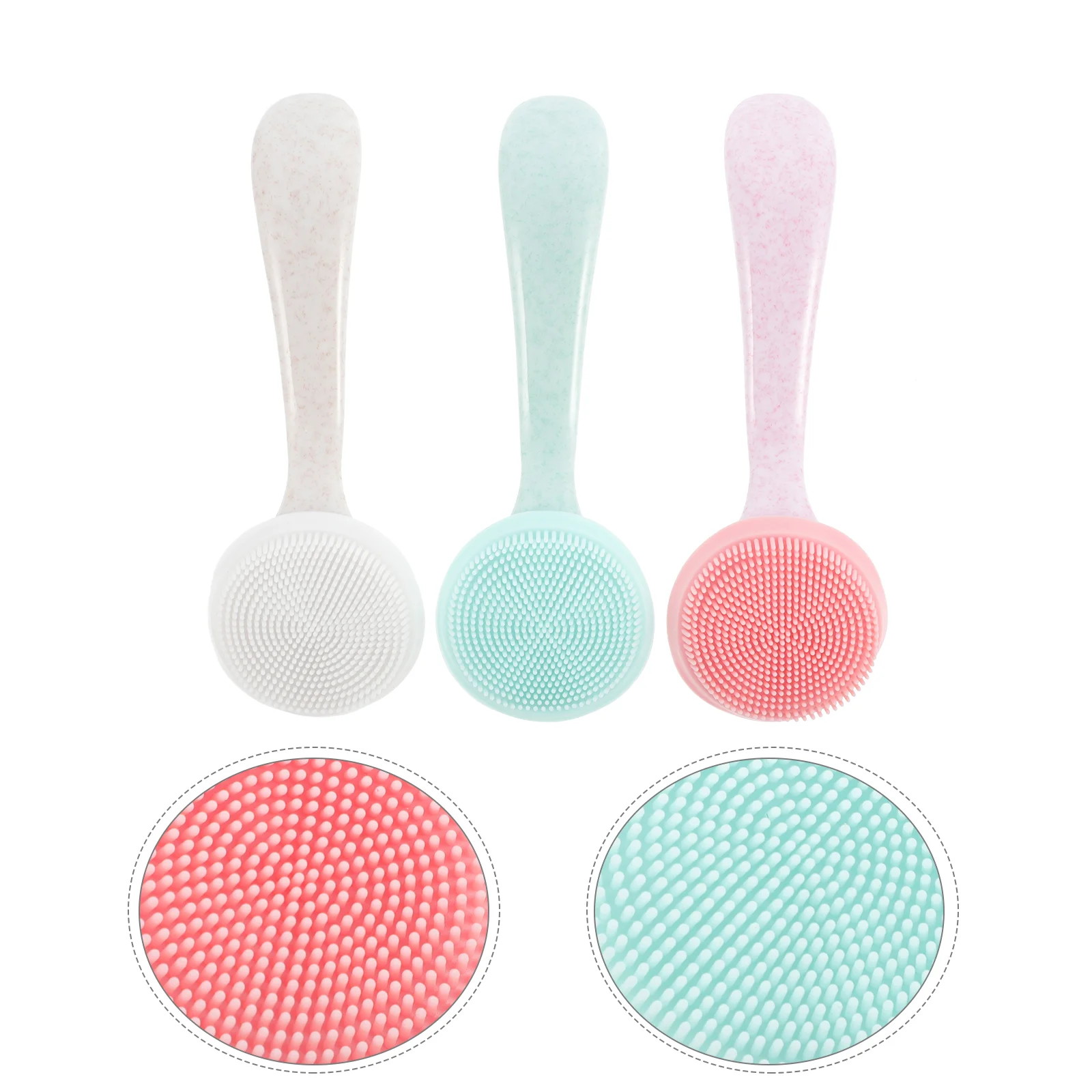 

Brush Face Facial Cleansing Silicone Brushes Manual Cleanser Tool Scrubber Cleaning Applicator Deep Exfoliator Scrub Exfoliating