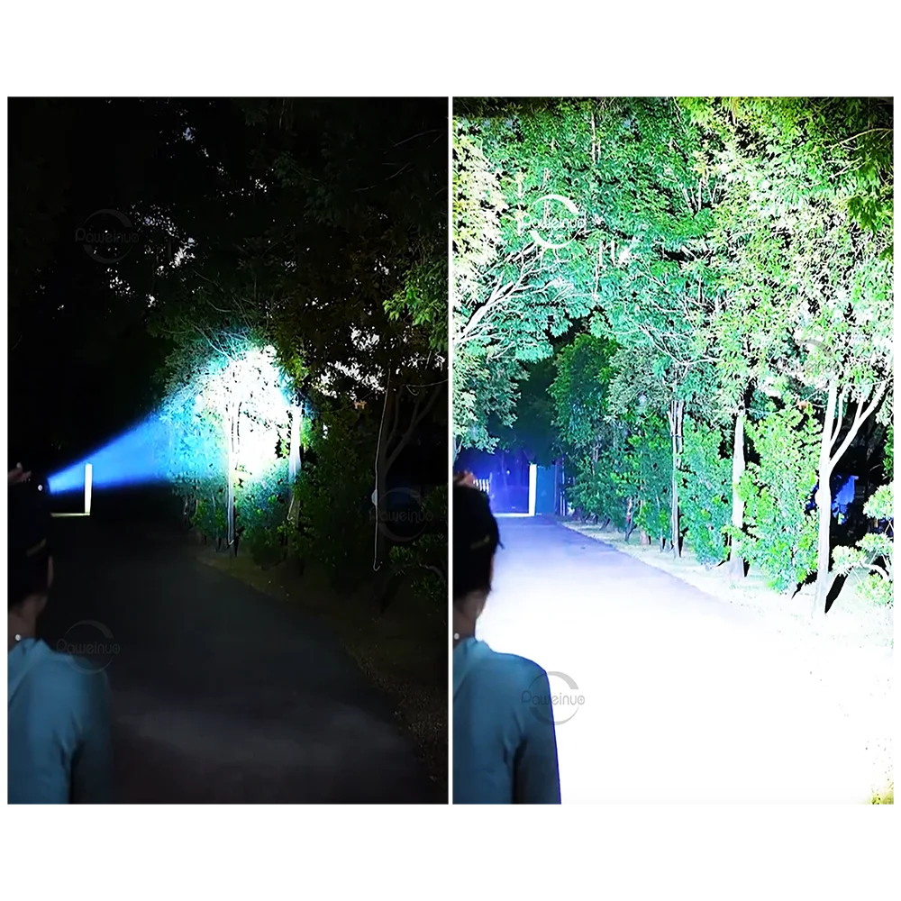 Супер мощный светодиодный налобный фонарь XHP360 с перезаряжаемой функцией и