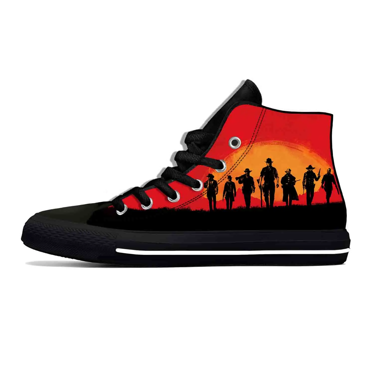 

Red Dead Redemption RDR2 Anime Cartoon Comic Game Casual Cloth Shoes High Top Lightweight Breathable 3D Print Men Women Sneakers