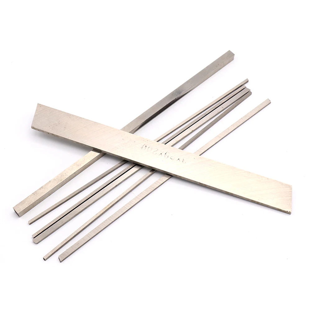 

White Steel Bar CNC Lathe Tools HSS Square Steel Bar 200mm For Milling Turning Parting Engraving Drilling Woodworking Tool Parts