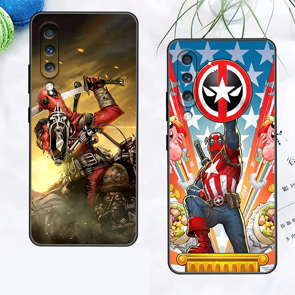 Marvel Funny Deadpool Comics Phone Case For Samsung Galaxy A90 A80 A70 A70S A60 A50 A40 A30 A30S A20S A20E A10 A10E A9 A8 Cover  - buy with discount