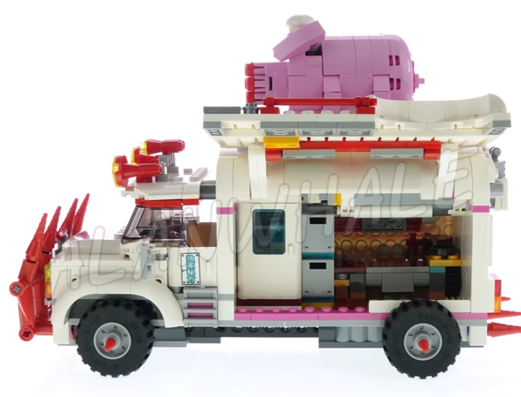 862 шт. Monkie Kid грузовик с едой Pigsy's дурацкий автомобиль переднее крыло дядя Qiao 11542