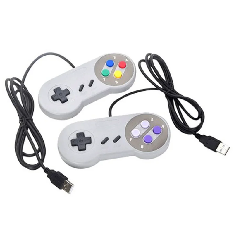 

1PCs USB Gamepad Retro Gaming Joystick Wired Controller for Linux For SNES Game PC NESPi RetroPie Windows Raspberry Pi 4B 3B+ 3B