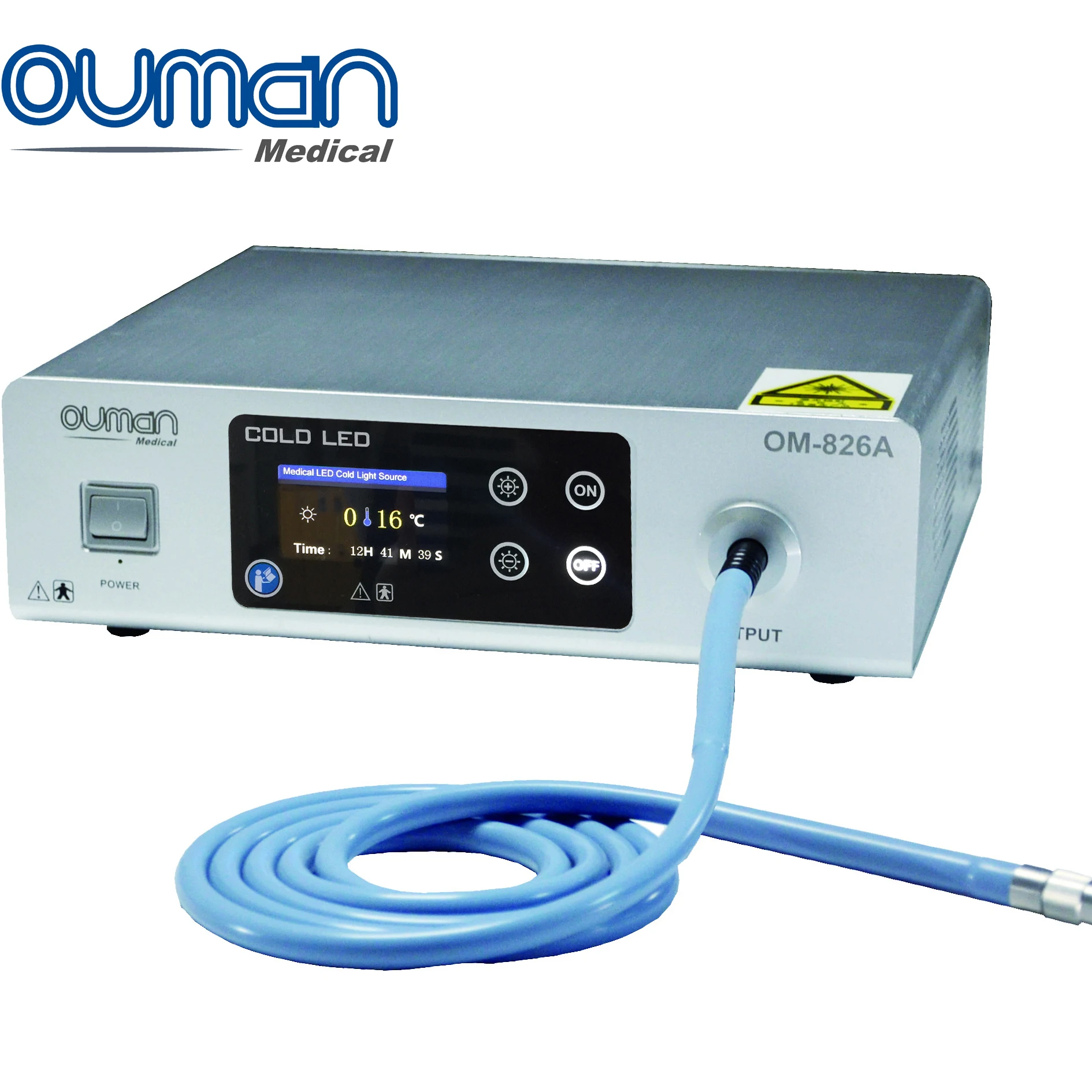 

Medical cold light source transmitting optical fiber cable compatible with endoscope camera videos