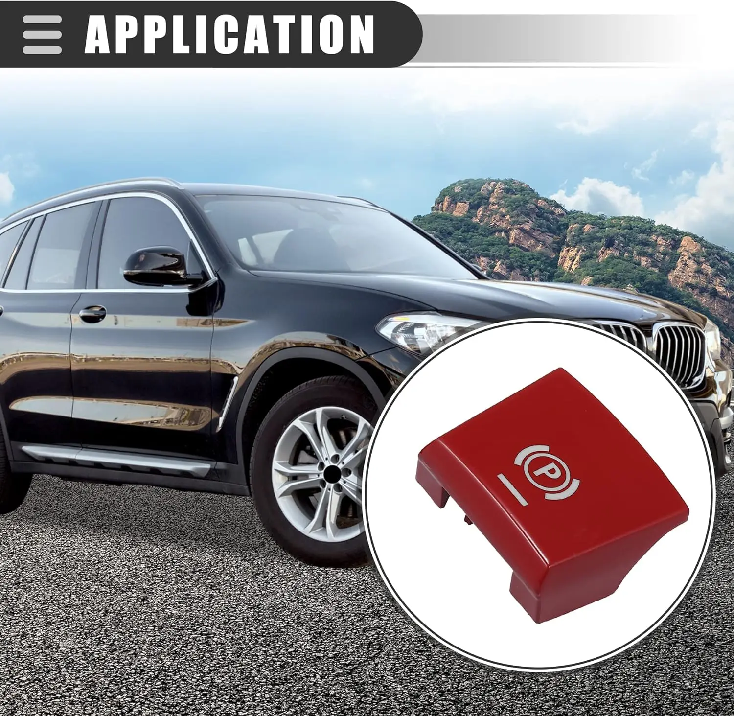 Крышка кнопки Motoforti P крышка для стояночного переключателя коротких ног BMW X3 2014-2017