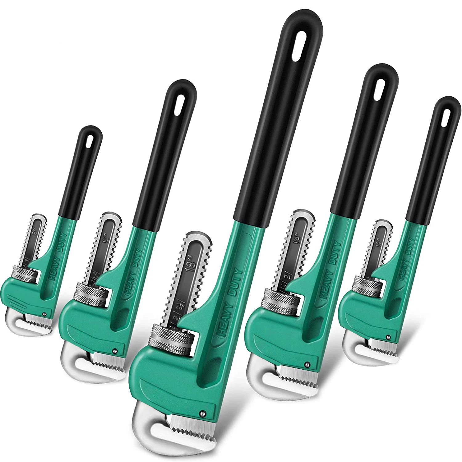 

18 Inch Heavy Duty Pipe Wrench Carbon Steel Adjustable Plumbing Wrench Plumber Tools for Home Improvement Industrial Maintenance