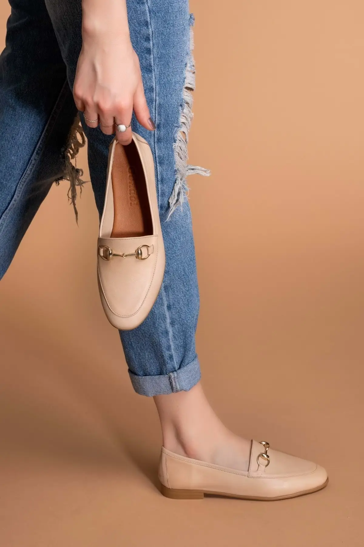 

Women Flats Shoes Beige Fashion Flats For Ladies Casual Shoes Elegant Flat Footwear Summer Ladies Shoes