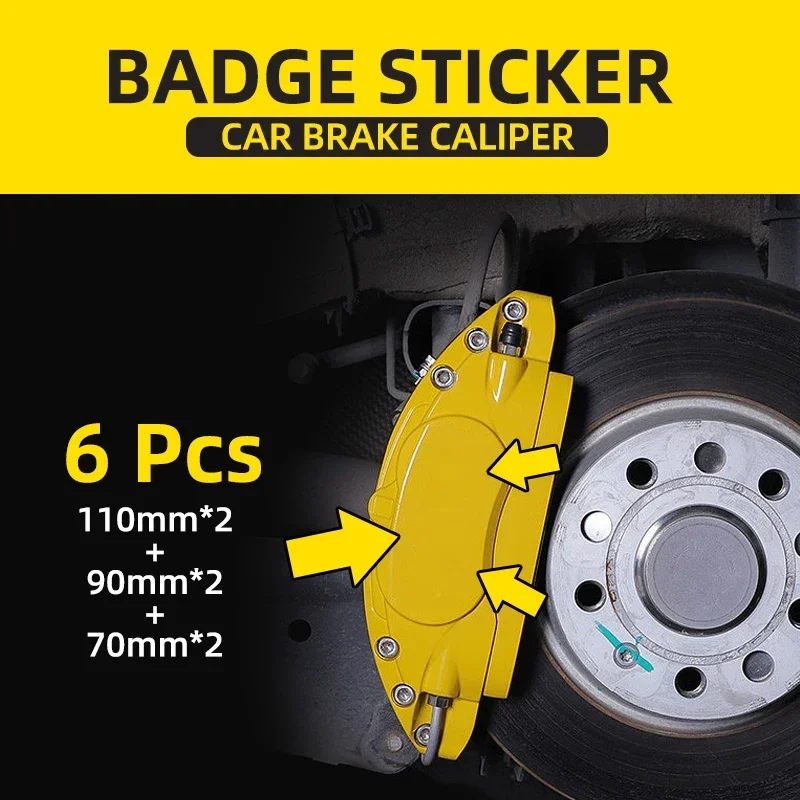 6 шт. креативные наклейки для тормозов мотоцикла