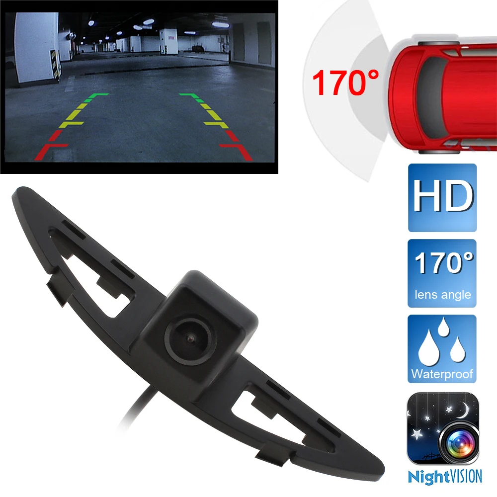 

CCD HD 480TVL 170 Degrees Wide Angle Auto Car Rearview Camera Reverse Backup Parking Camera Fit for Honda City 08 / 11 / 12