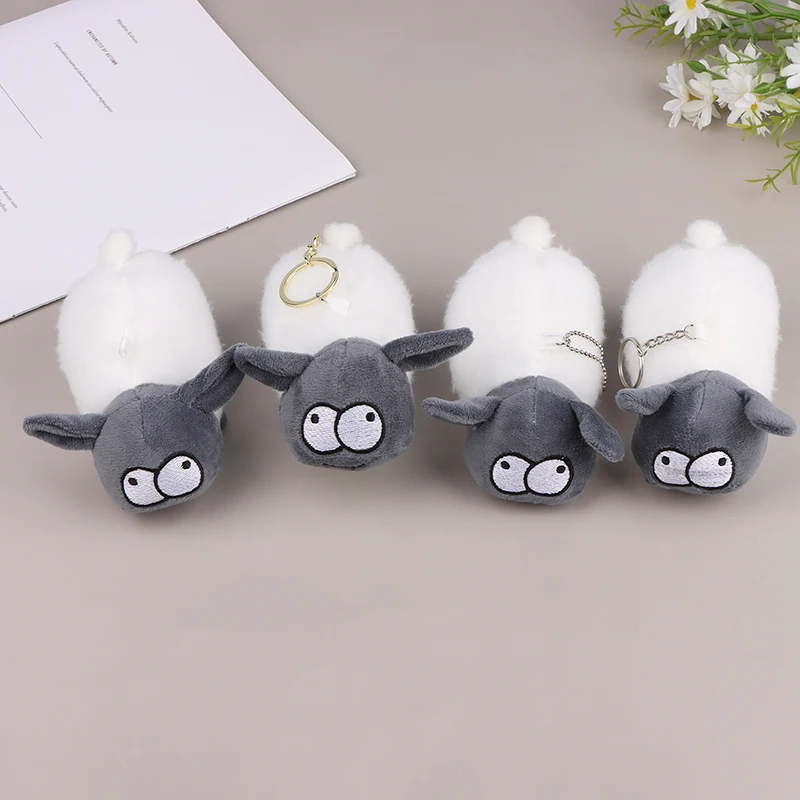 

Cute Sheep Keychain Plush Sheep Pendant Cartoon Doll Backpack Charm Small Doll Keyrings