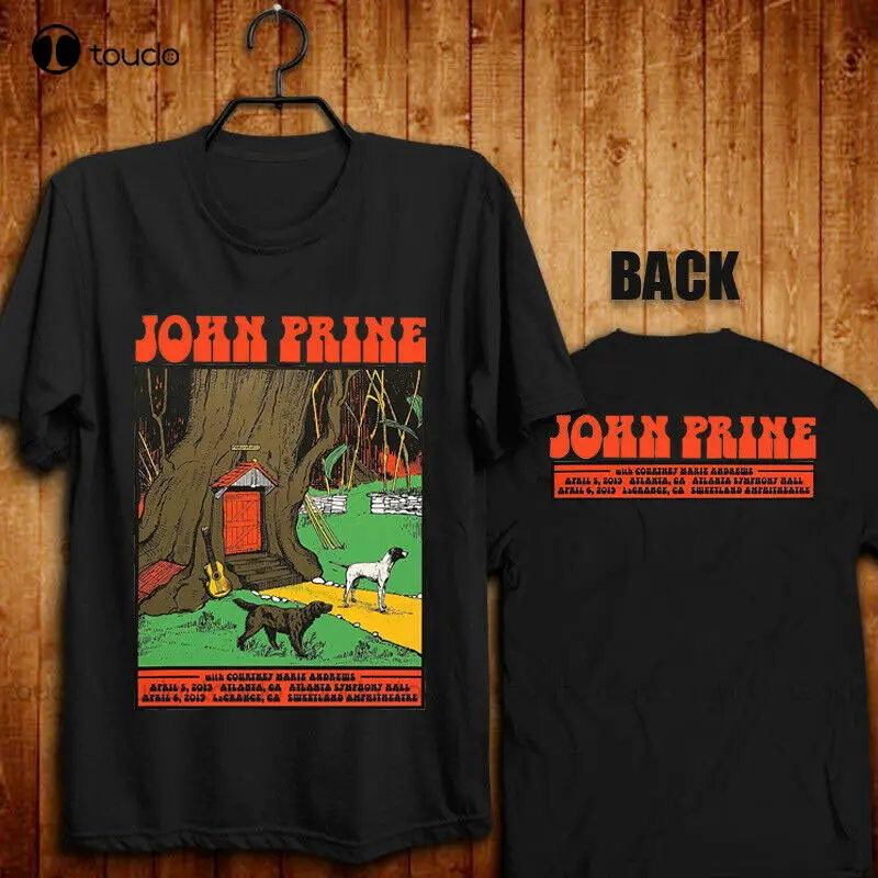 

Новая футболка John Prine 5 и 6 апреля 2019 года, Атланта и л, Crance Ca, футболка унисекс для женщин и мужчин