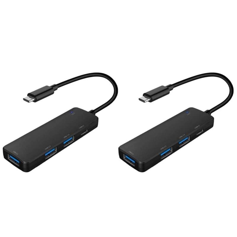

2x4 порта USB C Hub Type C для USB 2,0 Hub USB C зарядный порт ультратонкий порт USB C сплиттер для ноутбука Pro