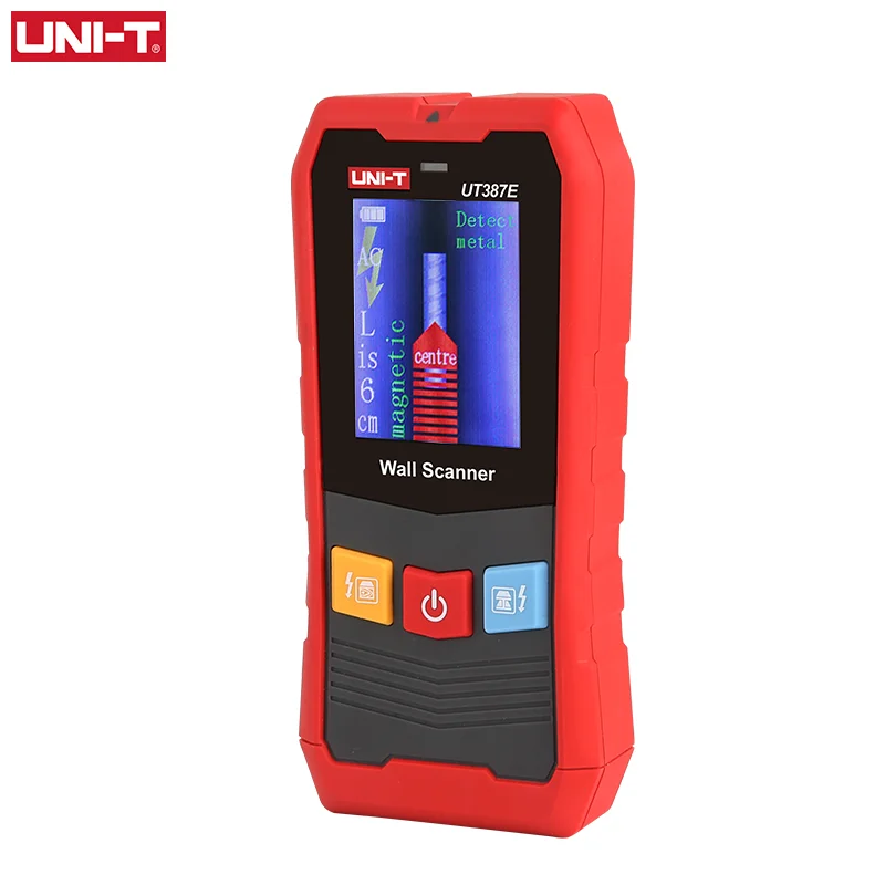 UNI-T 4 In 1 Metal Detector UT387E UT387S UT387LM Wall Scanners Wood AC Voltage Live Wire Stud Finder Wall Detector For Home