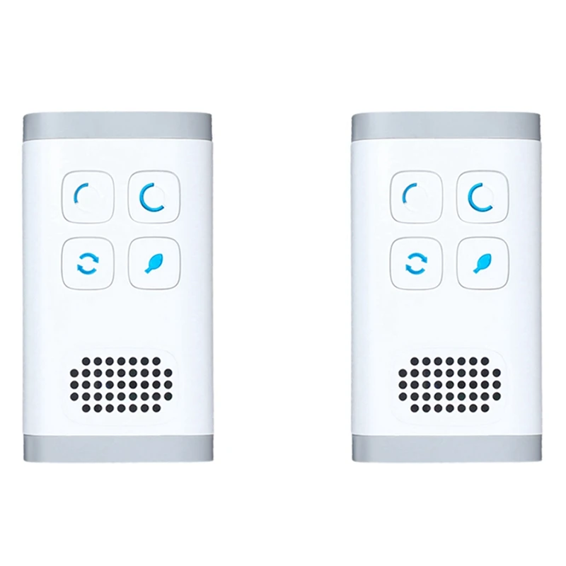 

2X Mini Air Purifier Ozone Generator Purification Home Bathroom Toilet Deodorizer Pet Deodorizer Air Ionizer EU Plug