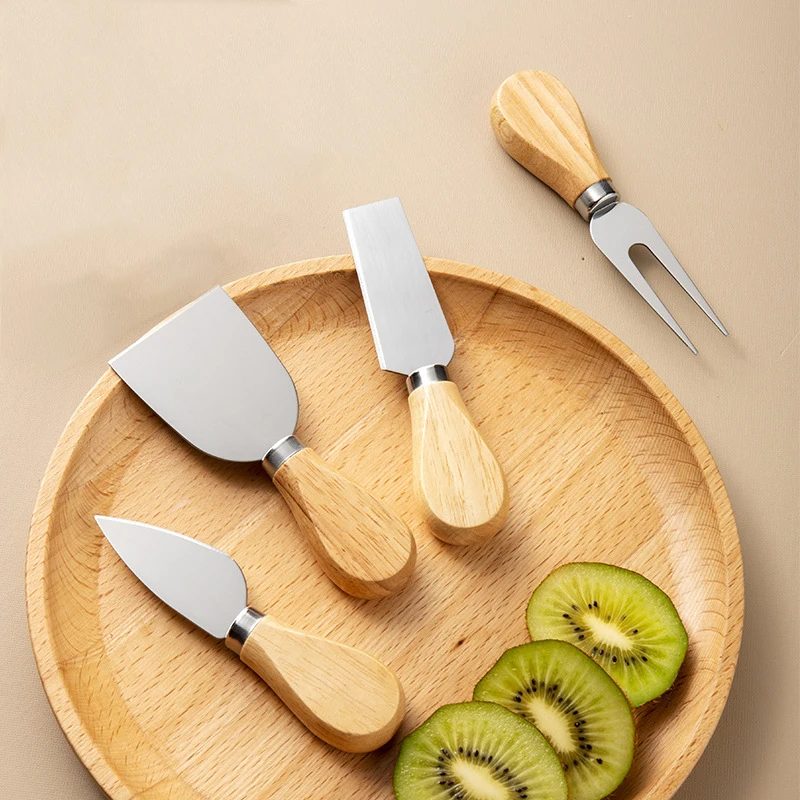 Набор из 4 ножей для сыра нержавеющей стали брикет масла вилка ножа пиццы и набор