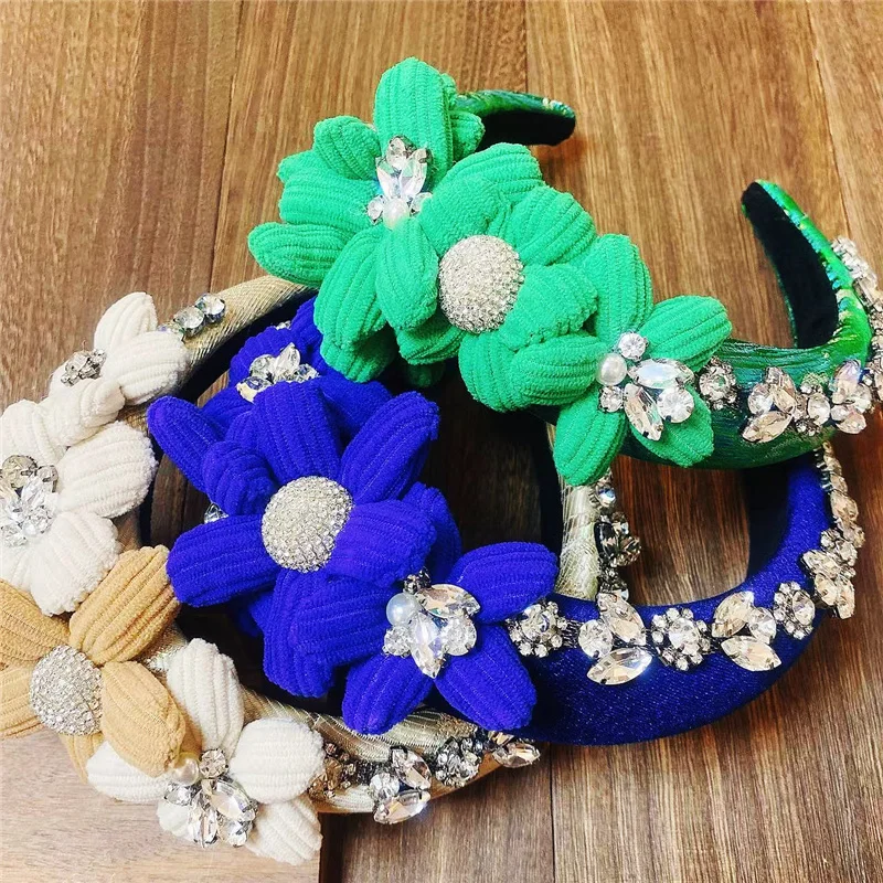 Женская повязка на голову в стиле ретро 3 цвета