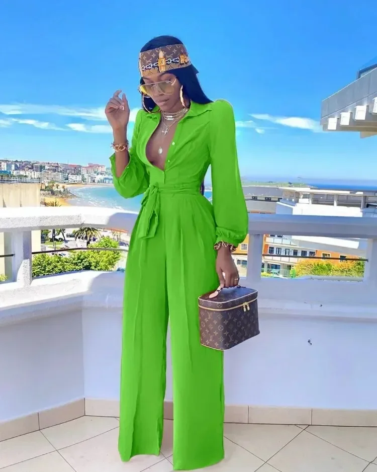 Летняя африканская одежда для женщин африканский комбинезон с длинным рукавом и