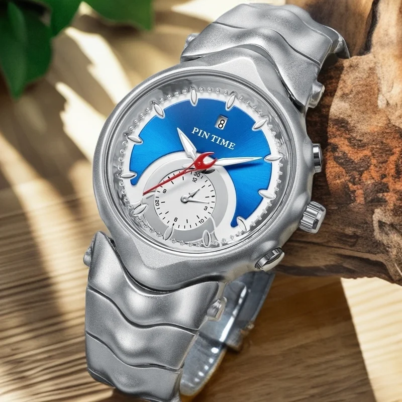 Роскошные мужские наручные часы водонепроницаемые y2k ретро-тренд имитация