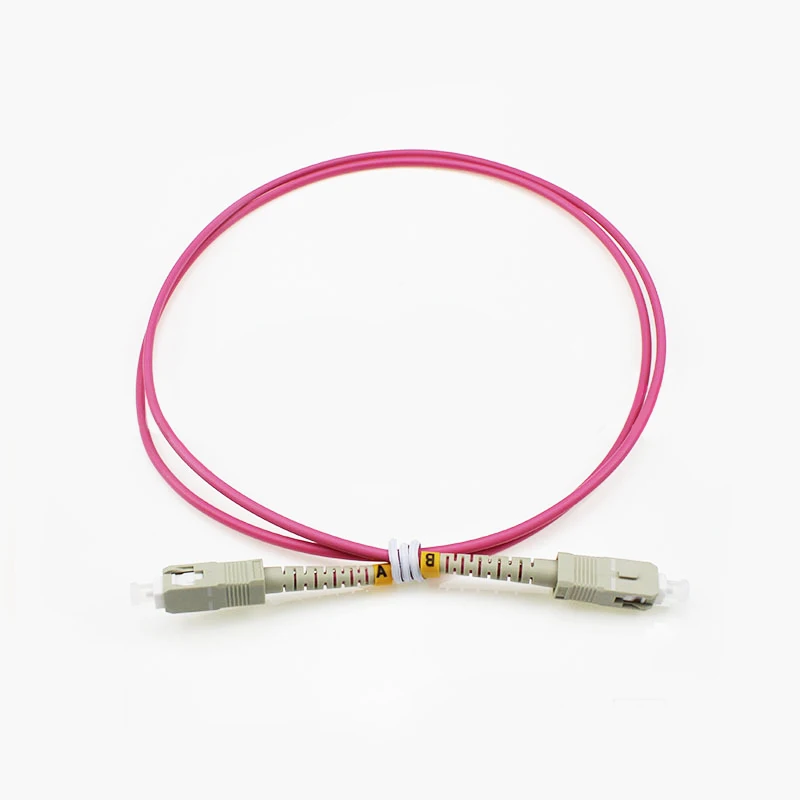 

50Pcs Fiber Optic Cable SC/UPC-SC/UPC Multimode Simplex MM OM4 50/125 Optical Patch Cord SC, 1M/2M/3M/5M