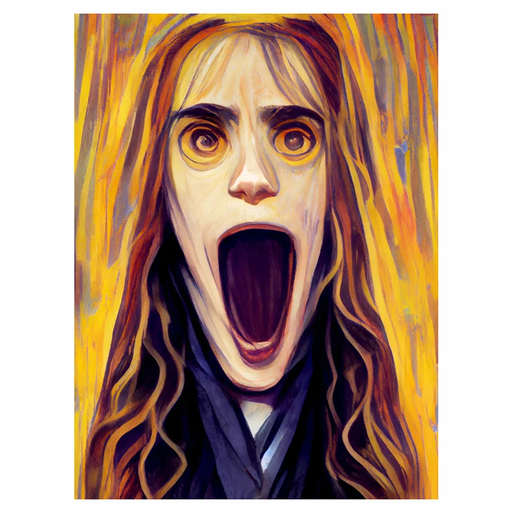 

5D Diamond Painting Street Full Square Round Diamond HERMIE SCREAM Embroidery Picture Home Decoration