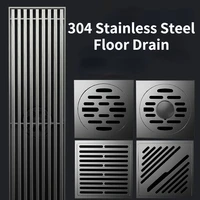 304 stainless steel floor drain deodorant anti odor square shower drains washing machine dual purpose drainage bathroom hardware