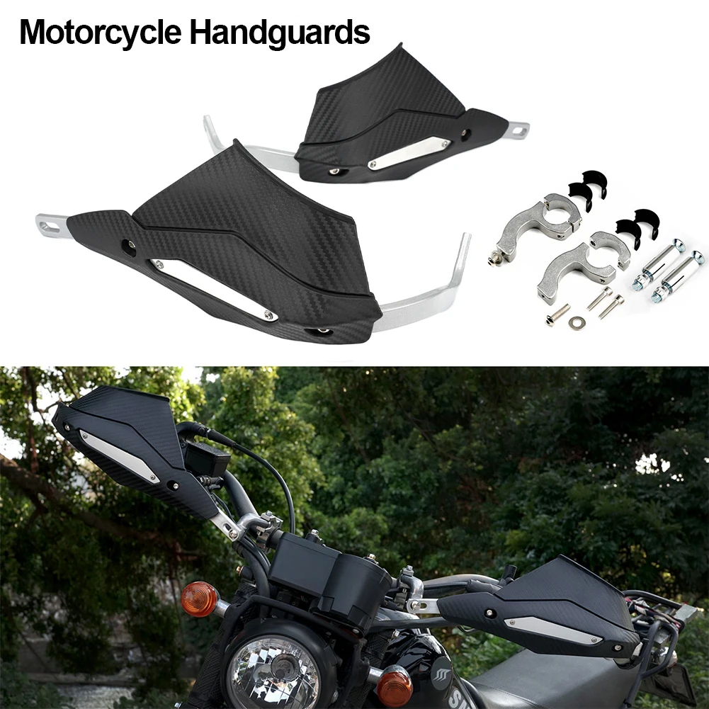 

2PCS Carbon Fibre Pair Motorcycle Hand Handlebar Handle Bar Guards Handguard For Motocross Dirt Bike Pit Bike Hand Guard