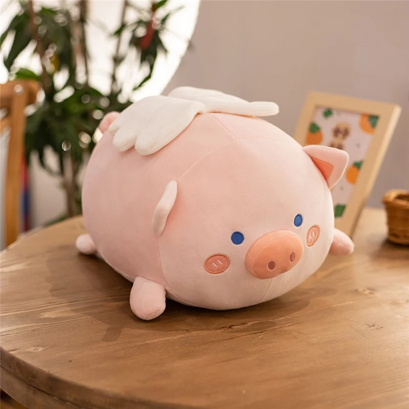 

Fluffy Animals Plush Toy 35cm Cartoon Soft Pig/Husky Dog/Elephant/Tiger Plush Doll Stuffed Pillow Kids Girls Lovely Gift