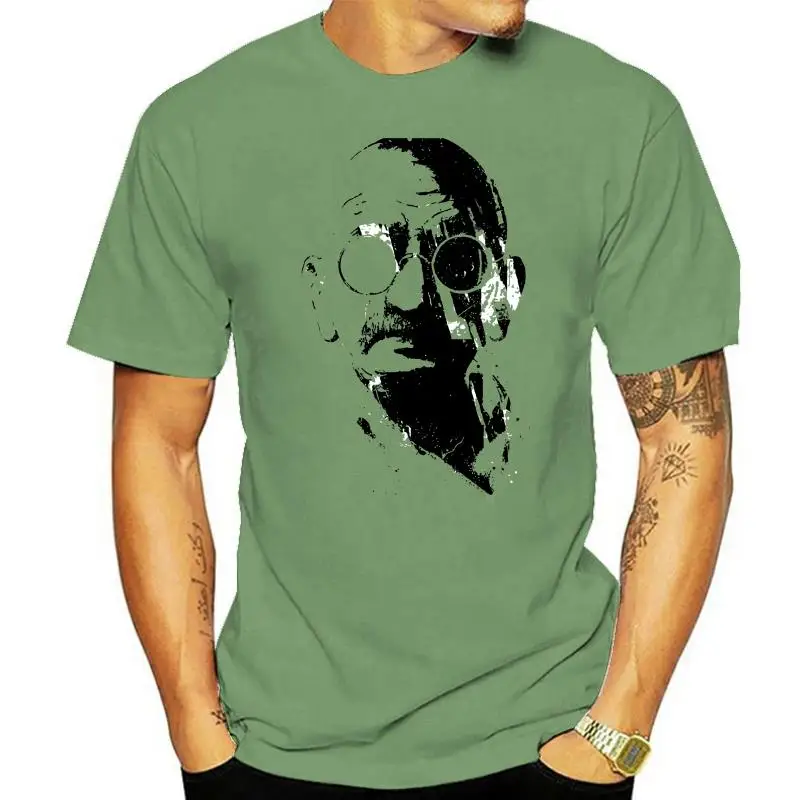

Mahatma Gandhi Grey Artwork Men'S (Woman'S Available) Grey T Shirt Fashion Classic Tee Shirt