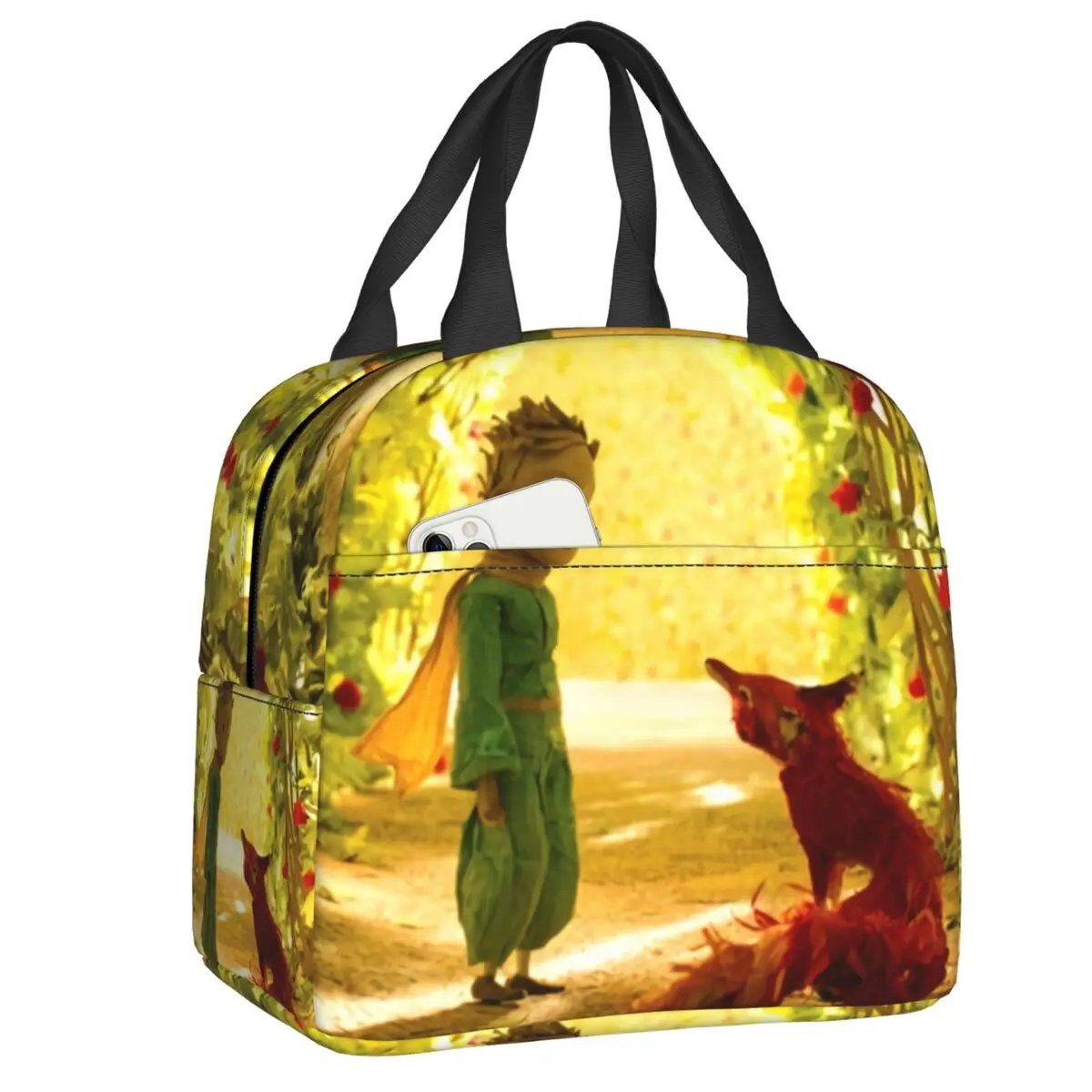 

The Little Prince Lunch Boxes for Women Le Petit Prince France Thermal Cooler Food Insulated Lunch Bag School Children Student