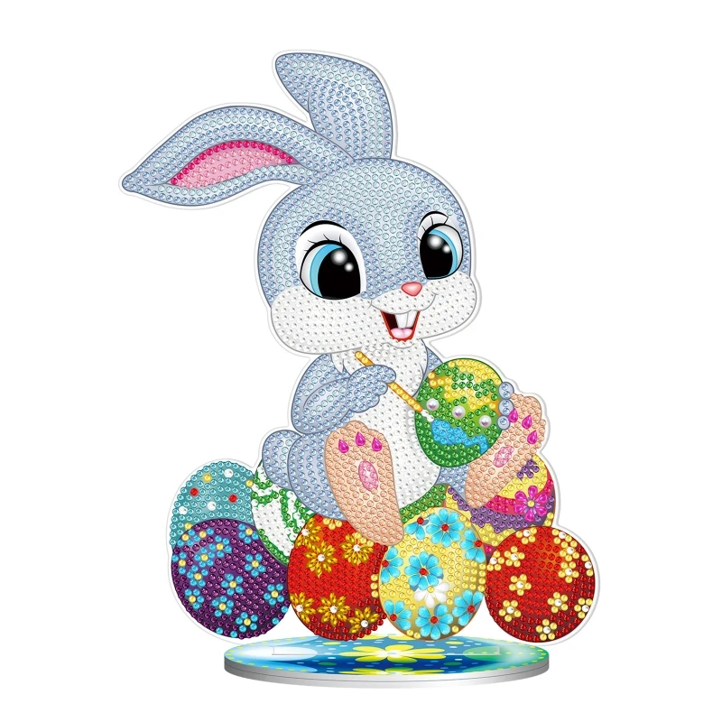 

Easter Bunny Eggs 5D Diamond Art Painting Ornaments DIY Handmade Desktop Table Decoration Embroidery Kit Craft Home TOP ones