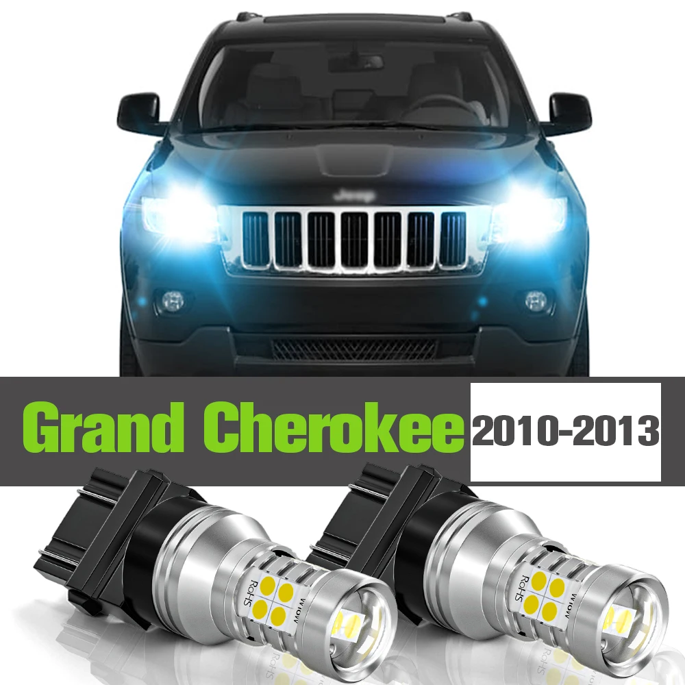 

2x светодиодные дневные ходовые огни DRL аксессуары лампа для Jeep Grand Cherokee mk4 4 WK 2010 2011 2012 2013
