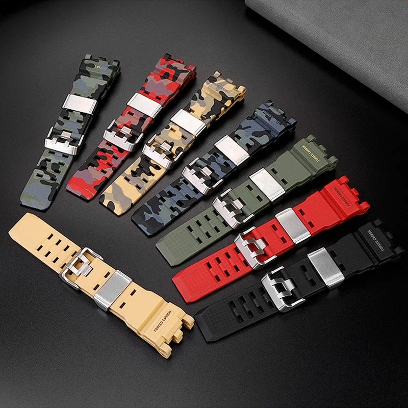 Фото Аксессуары для часов Casio G-SHOCK GWG-2000 GWG-2040 Mudmaster, сменный ремешок, мужской спортивный водонепроницаемый браслет из смолы №1