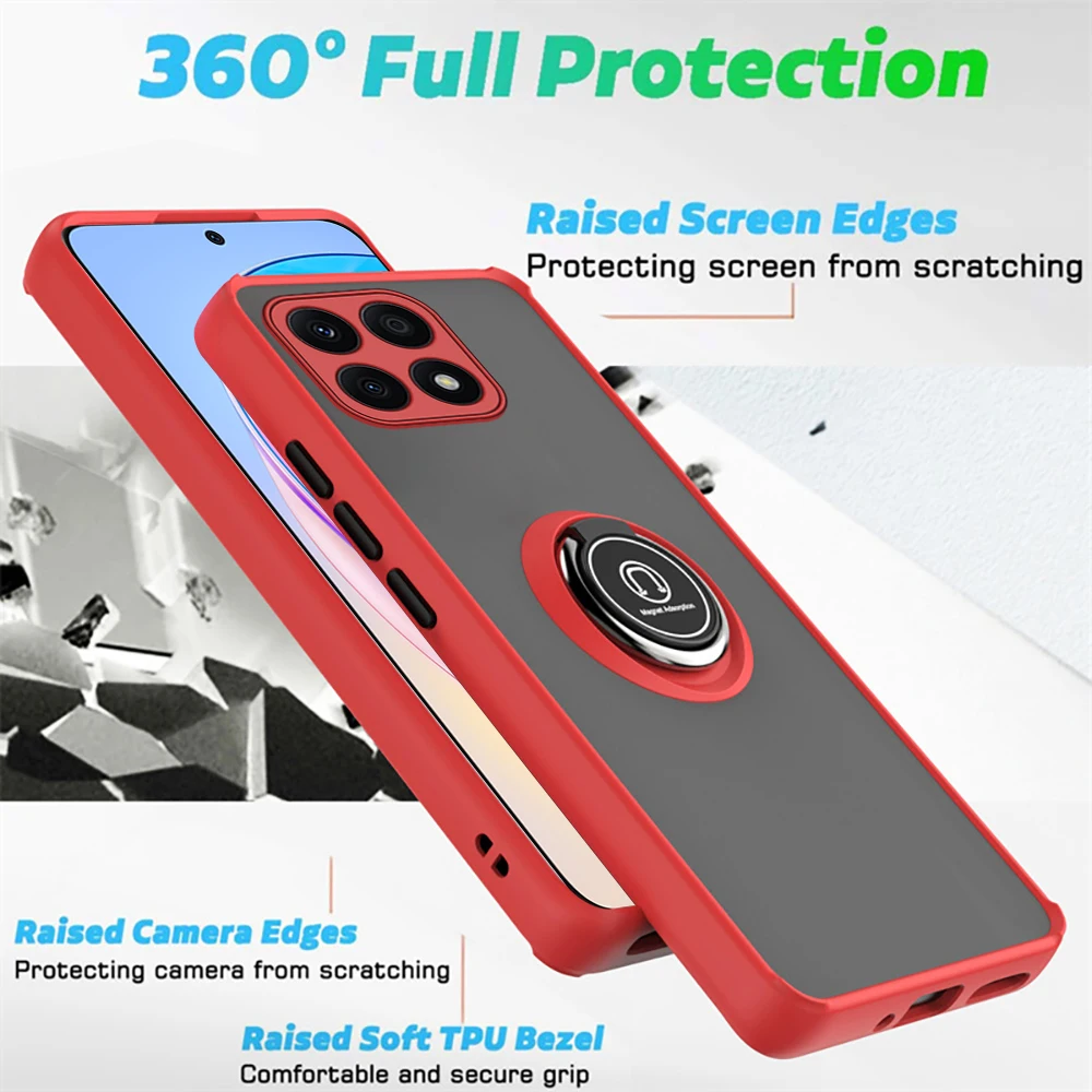 Жесткий противоударный чехол для Honor X8a 4G 6 7 дюйма магнитный автомобильный