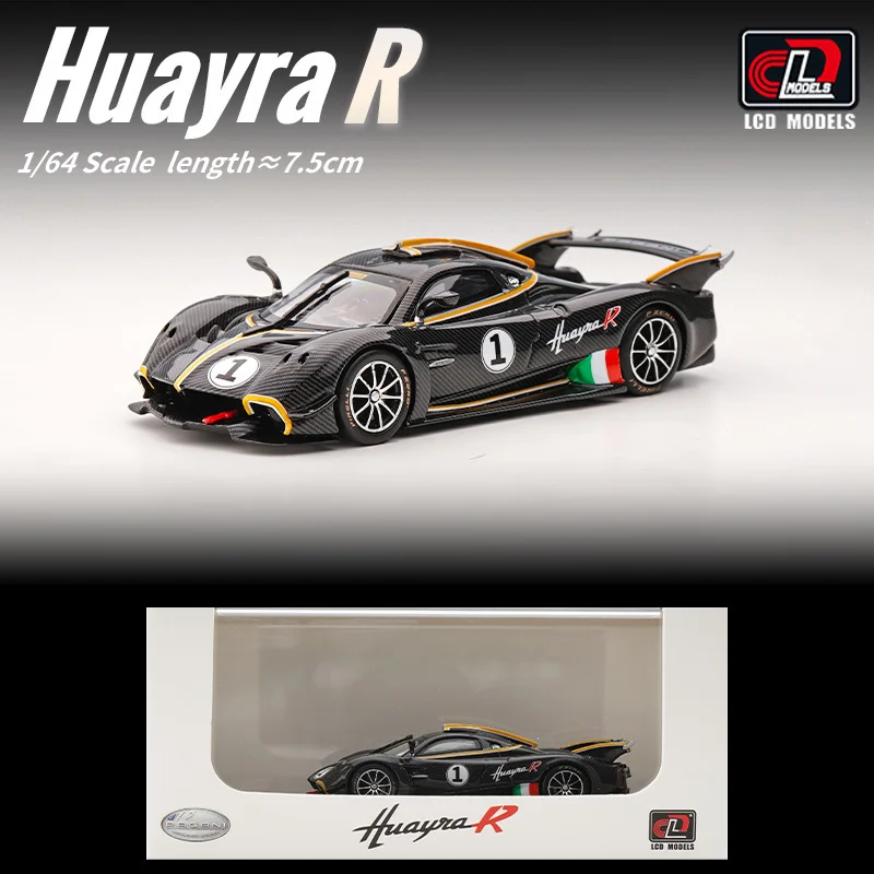 

Модель автомобиля Pagani Huayra R из углеродного сплава с ЖК-дисплеем, 1/64