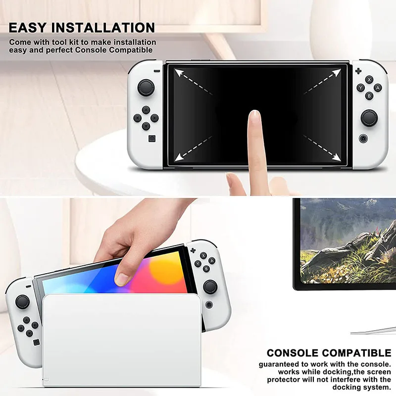 Защитная пленка из закаленного стекла для Nintendo Switch Oled/Lite