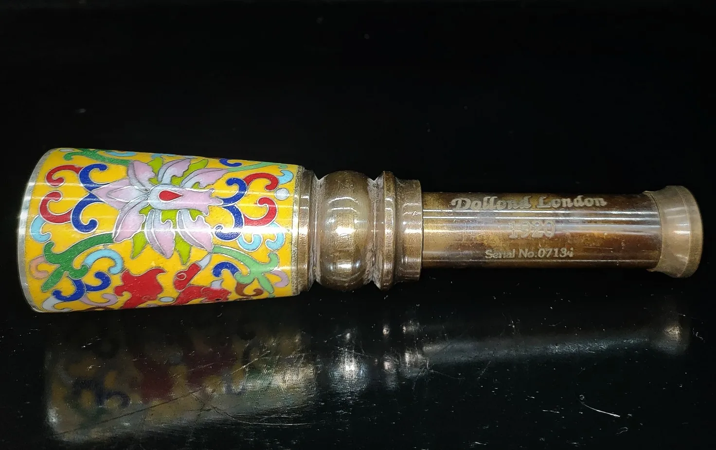 Винтажный медный телескоп эмалированного цвета с увеличенным и пониженным